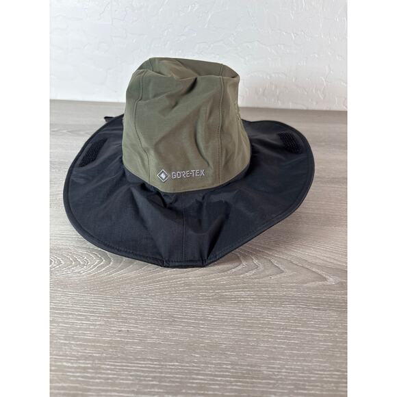 Outdoor Research Green Black GoreTex Waterproof Unisex Bucket Hat Medium- NWOT - Picture 3 of 7